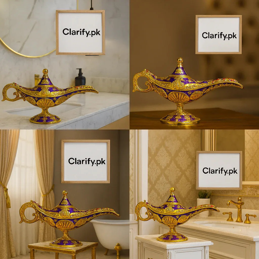 Metal Chirag for Home Décor – Antique Decor (Big) - Clarify.pk