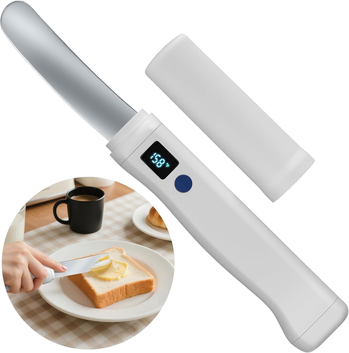 Electric Heated Butter Spreader Knife – USB Rechargeable, Waterproof