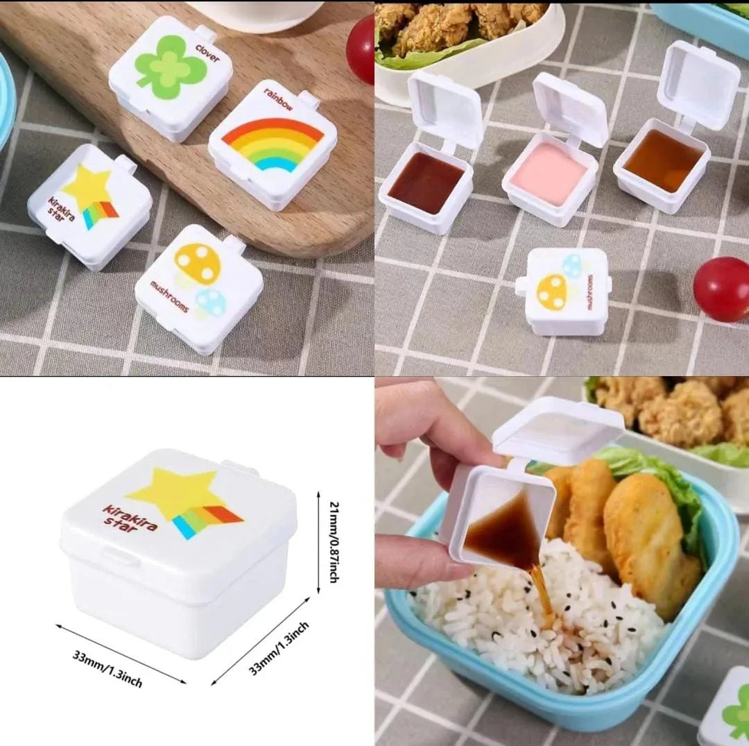Mini Dip Container Set – 4-Pcs Sauce & Condiment Cups - Clarify.pk