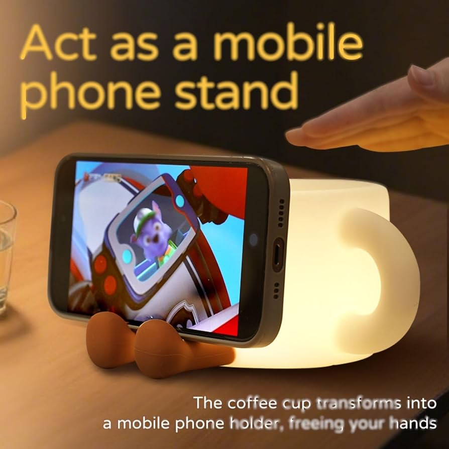 Rechargeable Coffee Cup Silicone Night Lamp