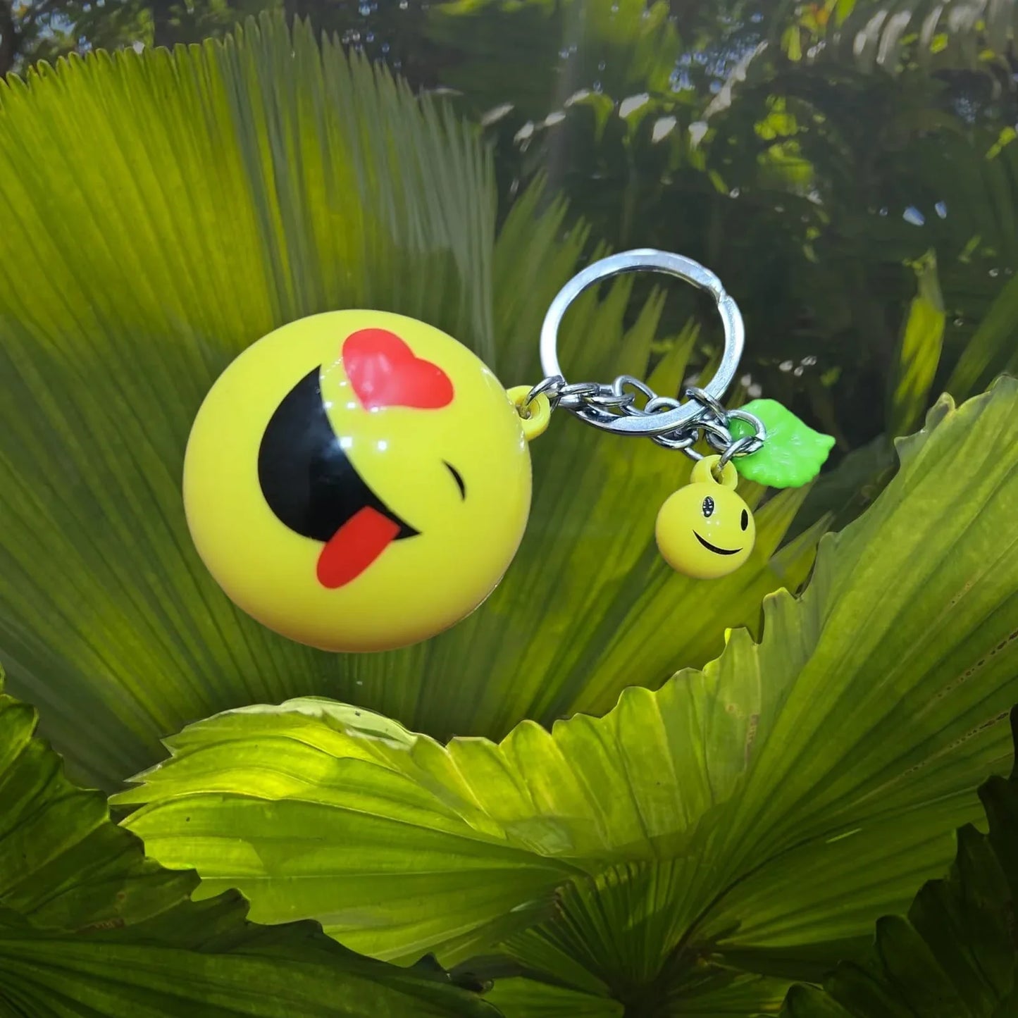 Emoji Keychain – Cute Smile Face Keyring for Bags, Cars & Gifts - Clarify.pk