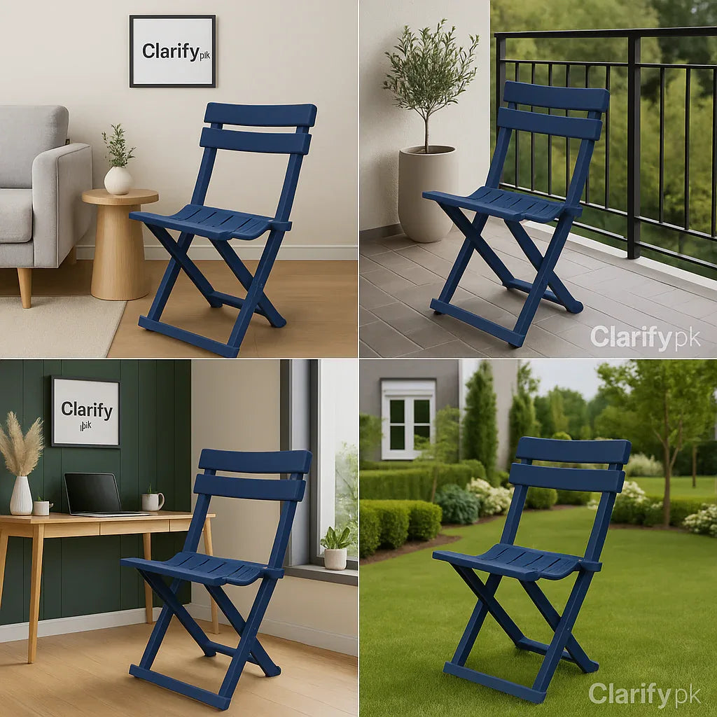Foldable Plastic Chair – Strong & Portable Chair - Clarify.pk