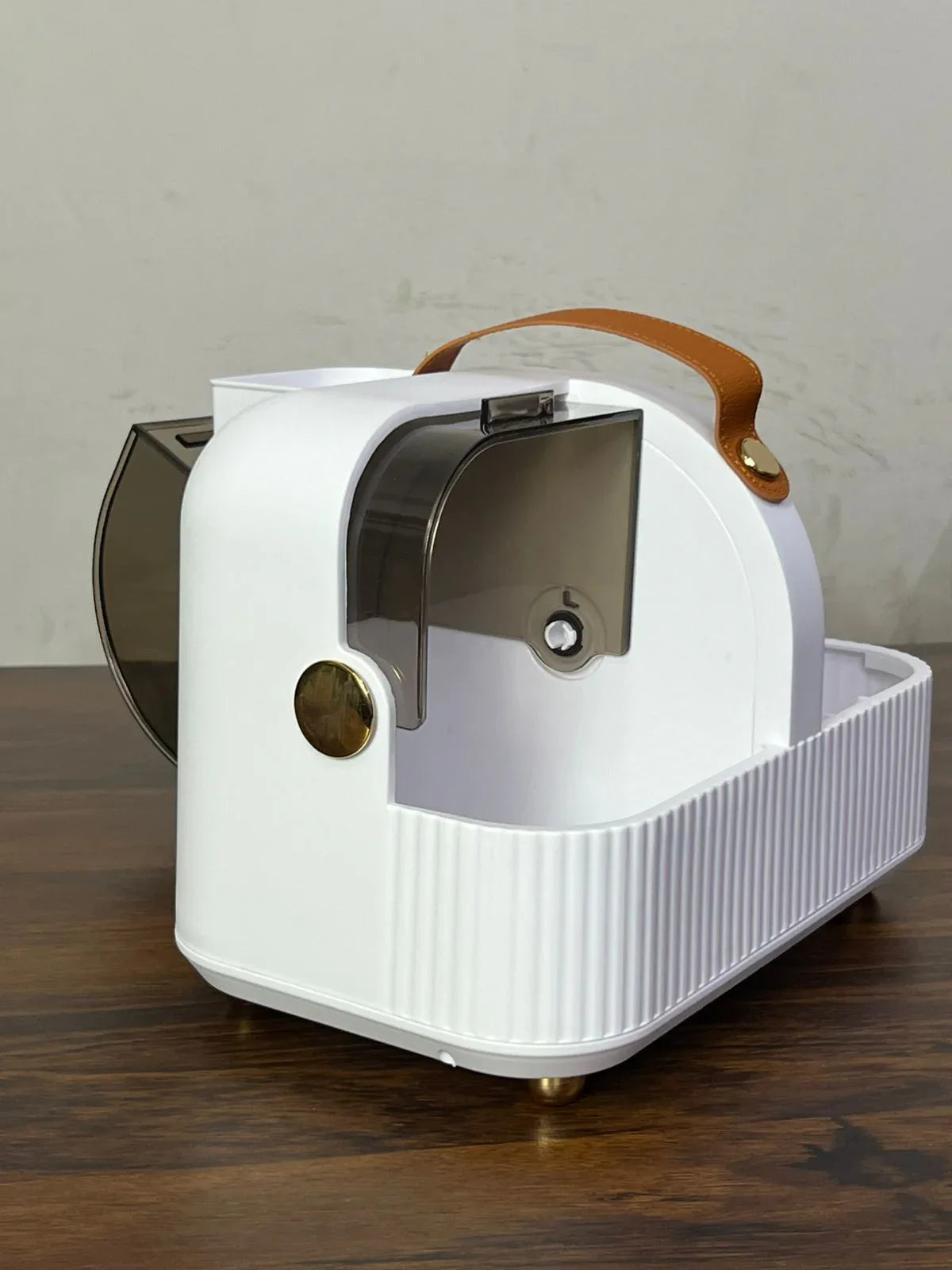 Portable Cosmetics Storage Box – Dustproof Organizer with Lid & Handle - Clarify.pk