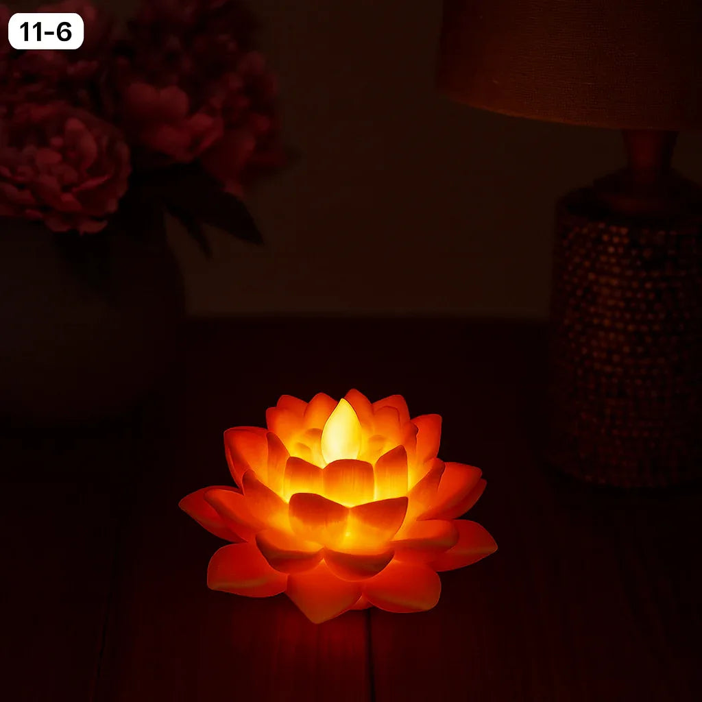 Lotus Silicone LED Night Lamp – Soft Glow Flower Light - Clarify.pk