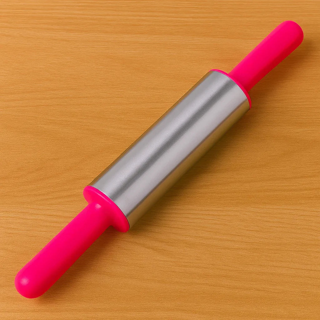 Mini Stainless Steel Rolling Pin – Heavy Duty Non-Stick Dough Roller - Clarify.pk
