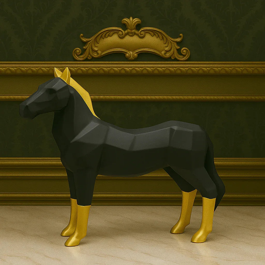 Fiber Horse Sculpture Showpiece – Elegant Home Décor - Clarify.pk