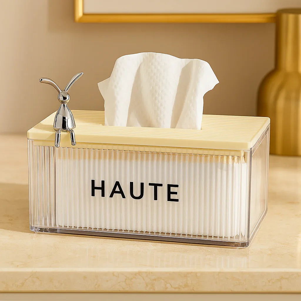 Haute Tissue Box – Stylish Modern Tissue Holder for Home & Office - Clarify.pk