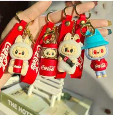 CocaCola Labubu Keychain – Fun Collectible Bag Charm (Random) - Clarify.pk