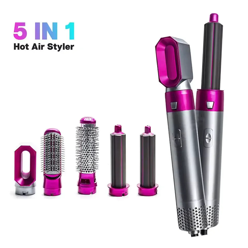 5 in 1 Hot Air Brush for Hairs - Hair Dryer Brush - Clarify.pk