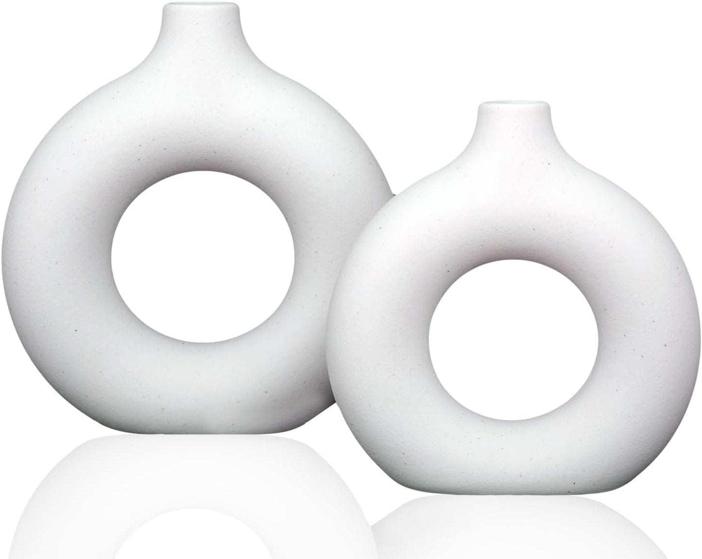 Minimalist Plastic Vase - Modern Shelf Decor (each)