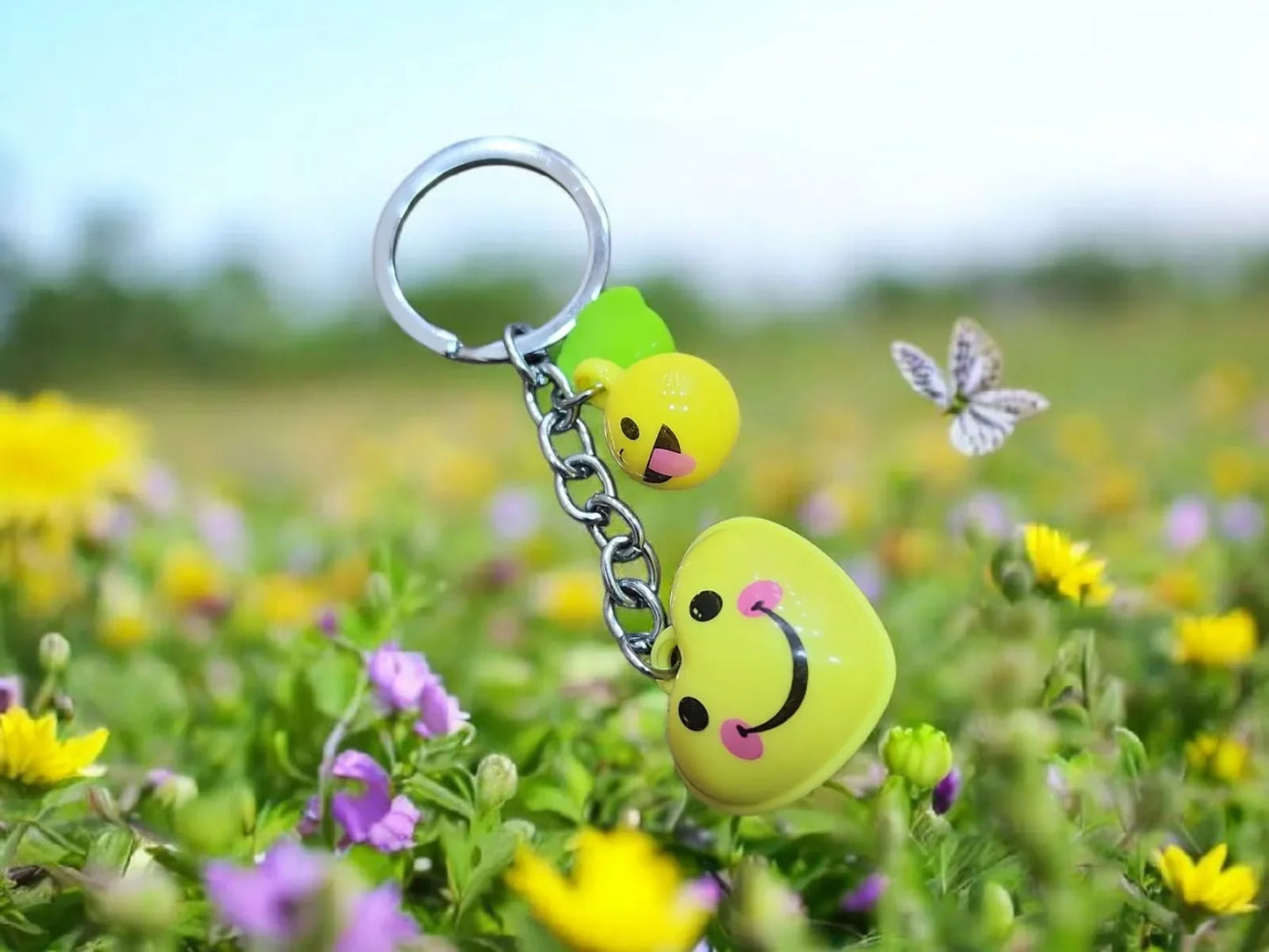 Cute Emoji Keychain – Fun Cartoon Keyring for Kids, Bags & Everyday Use - Clarify.pk