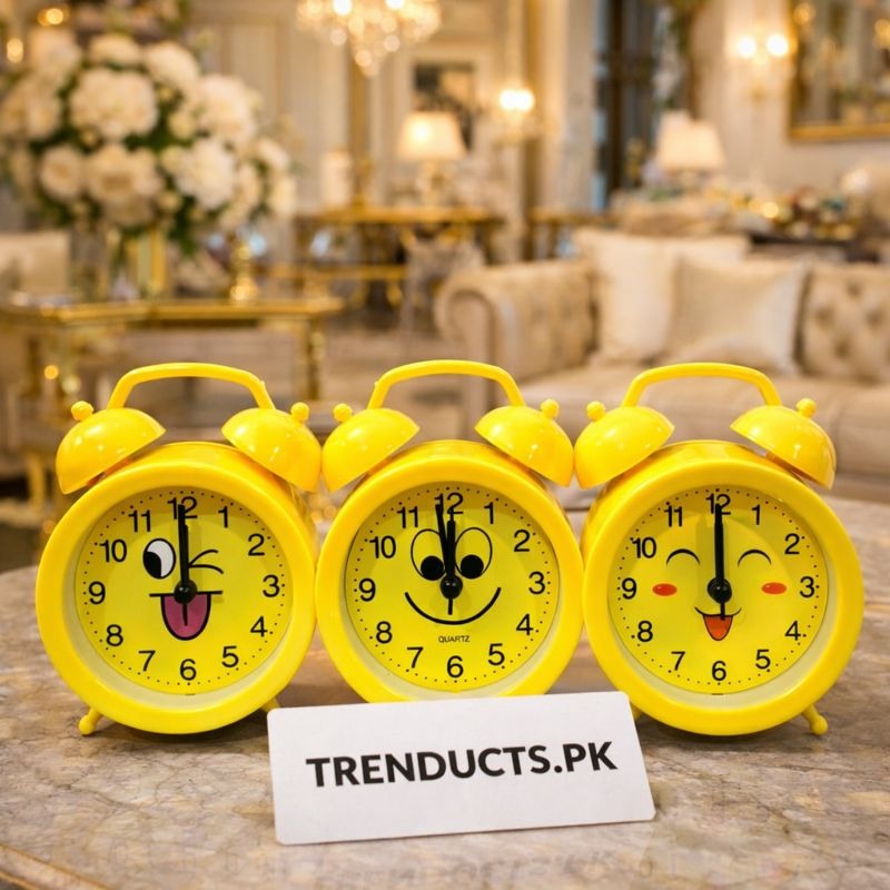 Mini Emoji Alarm Clock – Cute Smile Design (each)