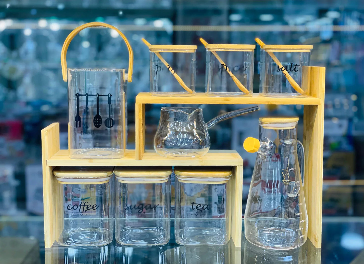 Glass Storage & Serving Set – Elegant Airtight Containers - Clarify.pk