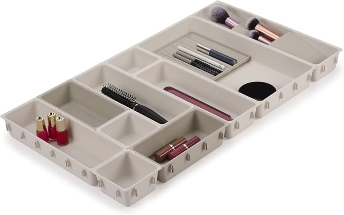 12-Piece Modular Makeup Drawer Organiser Set