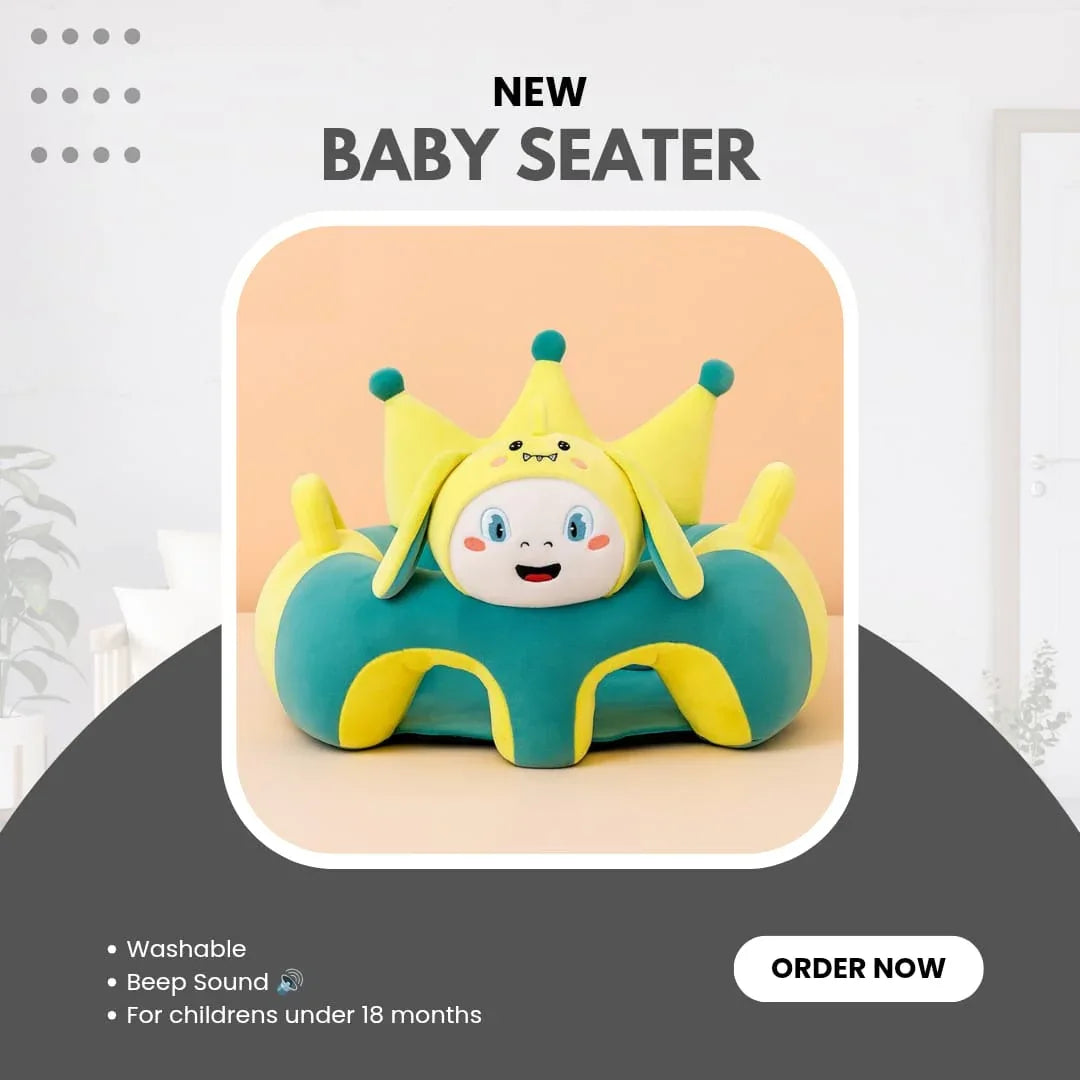 Premium Baby Support Sofa Seater – Yellow Crown Edition - Clarify.pk