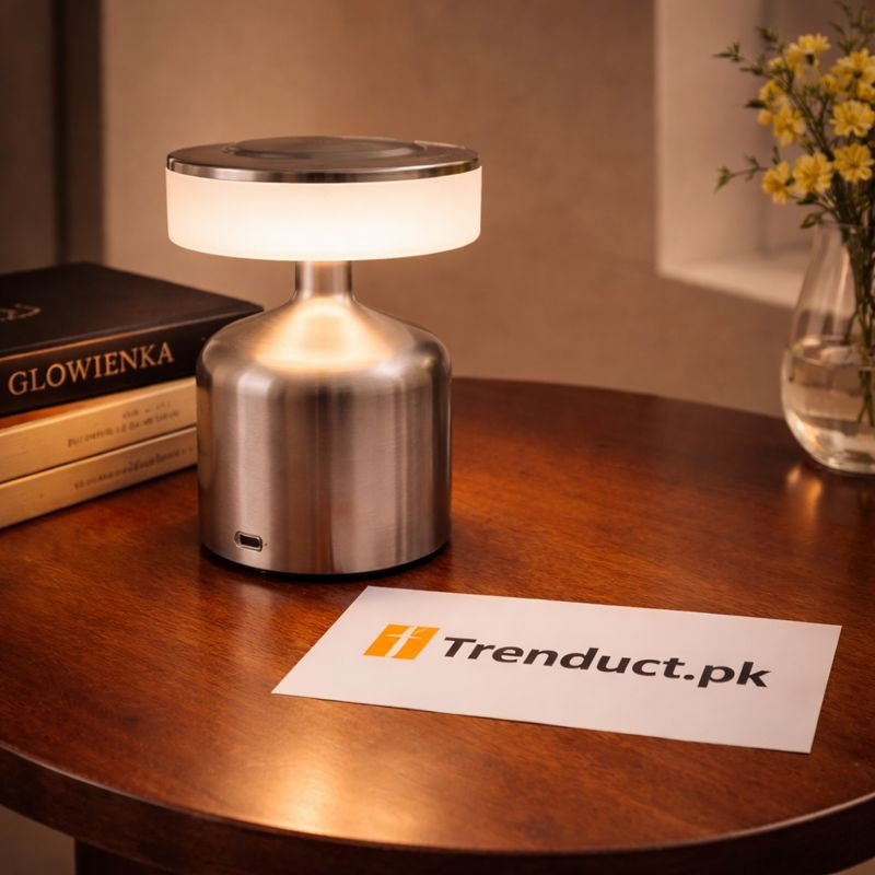 Mini Metal Desk Lamp – USB Rechargeable Touch Lamp IT