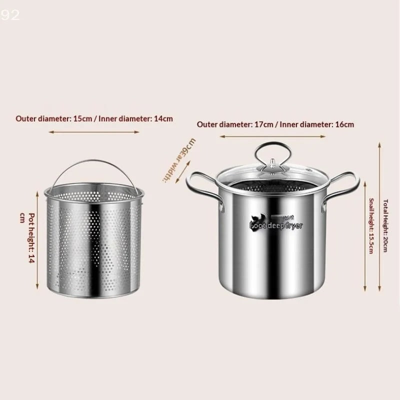 3.5L Deep Fryer & Multi-Pot – Stainless Steel Culinary Station IT