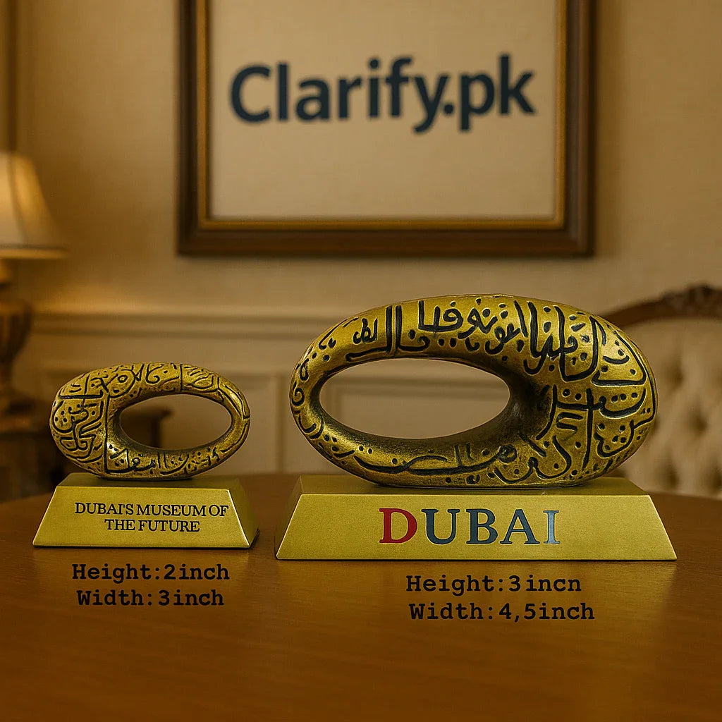 Metal Dubai Museum Showpiece – Premium Home & Office Decoration - Clarify.pk
