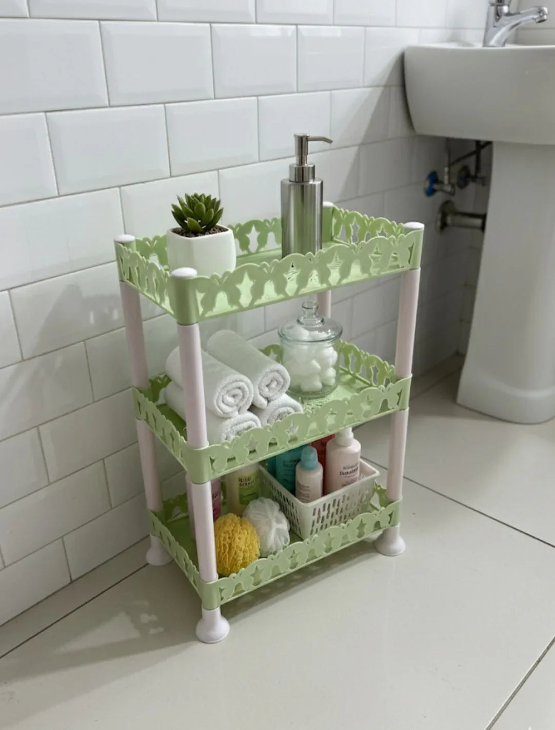 3 Layer Plastic Shelf – Multi-Purpose Storage Rack - Clarify.pk