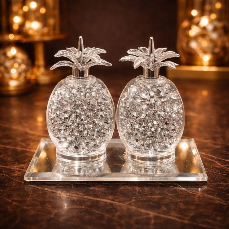 Crystal Pineapple Décor Set – Luxury Sparkle ZZ