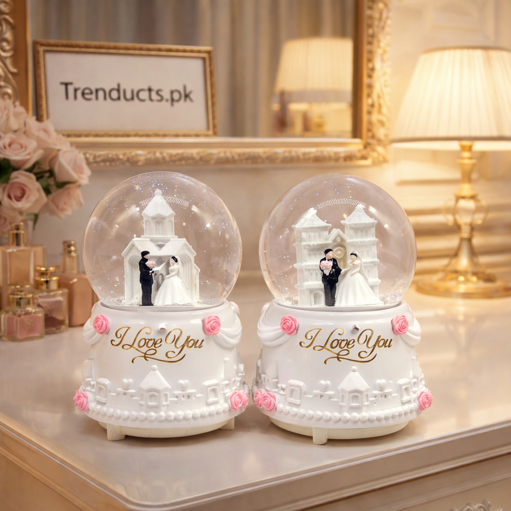 Romantic LED Mini Couple Snow Globe Collection (Random Designs)