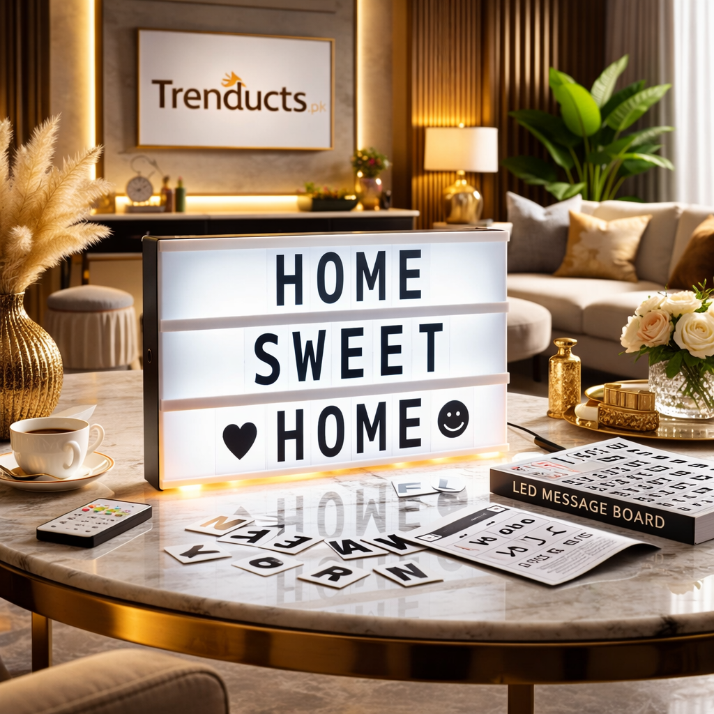 LED Message Board – Tabletop Cinema Sign with 175 Letters ZZ