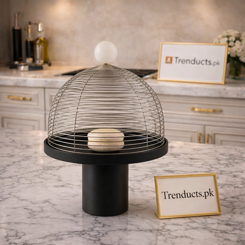 Luxe Dome Dessert Display Stand – Glass Cloche with Elevated Base