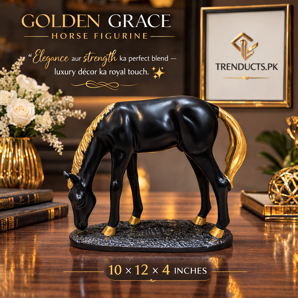 Imperial Dusk & Gold-Hoofed Stallion Decor