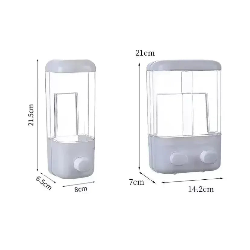 Wall Mounted Soap Dispenser – 500/1000ml Manual Press - Clarify.pk