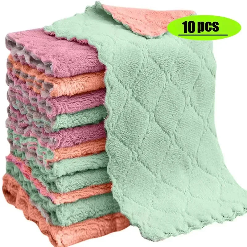 Super Cleaning Towel Pack of 10 – Super-Absorbent Microfiber - Clarify.pk