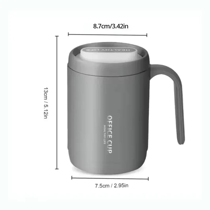 500ml Portable Coffee Cup – Creative PP Liner Travel Mug with Cover - Clarify.pk