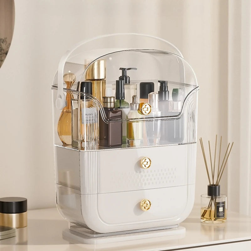 Luxury Waterproof & Dustproof Large Capacity Cosmetic Organizer