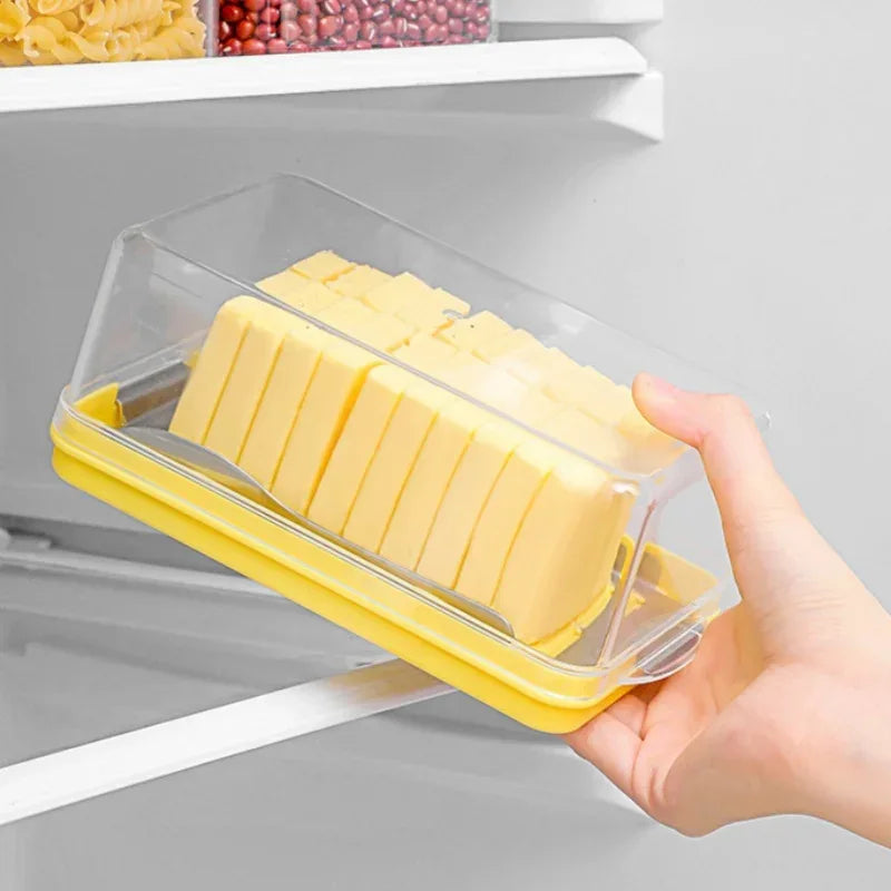 Butter Cutting & Storage Box – Transparent Portioning Container with Lid - Clarify.pk