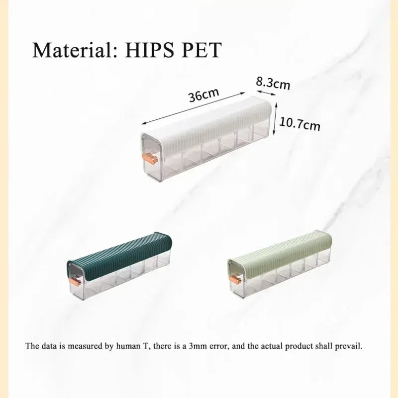 Wall-Mounted Transparent Storage Box – Multi-Purpose Organizer for Closet & Kitchen - Clarify.pk