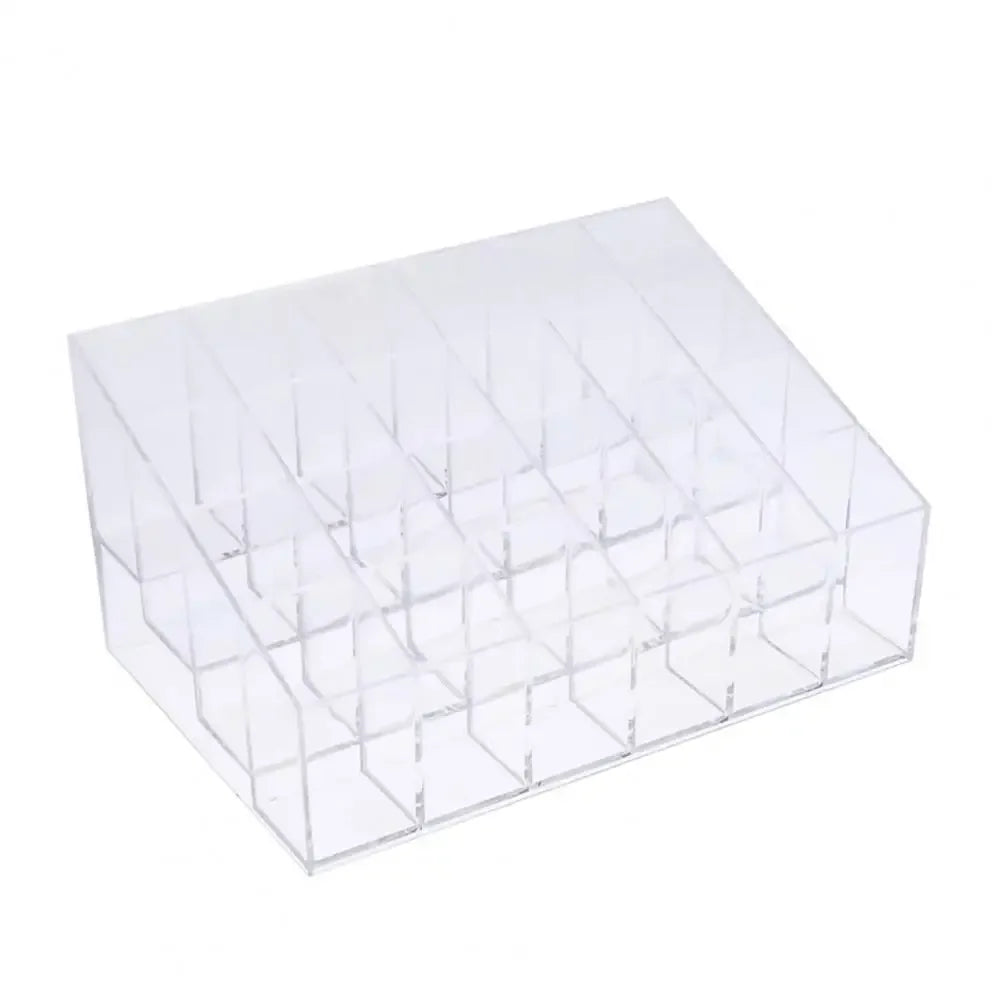 24 Slot Lipstick Holder – Acrylic Makeup Organizer - Clarify.pk