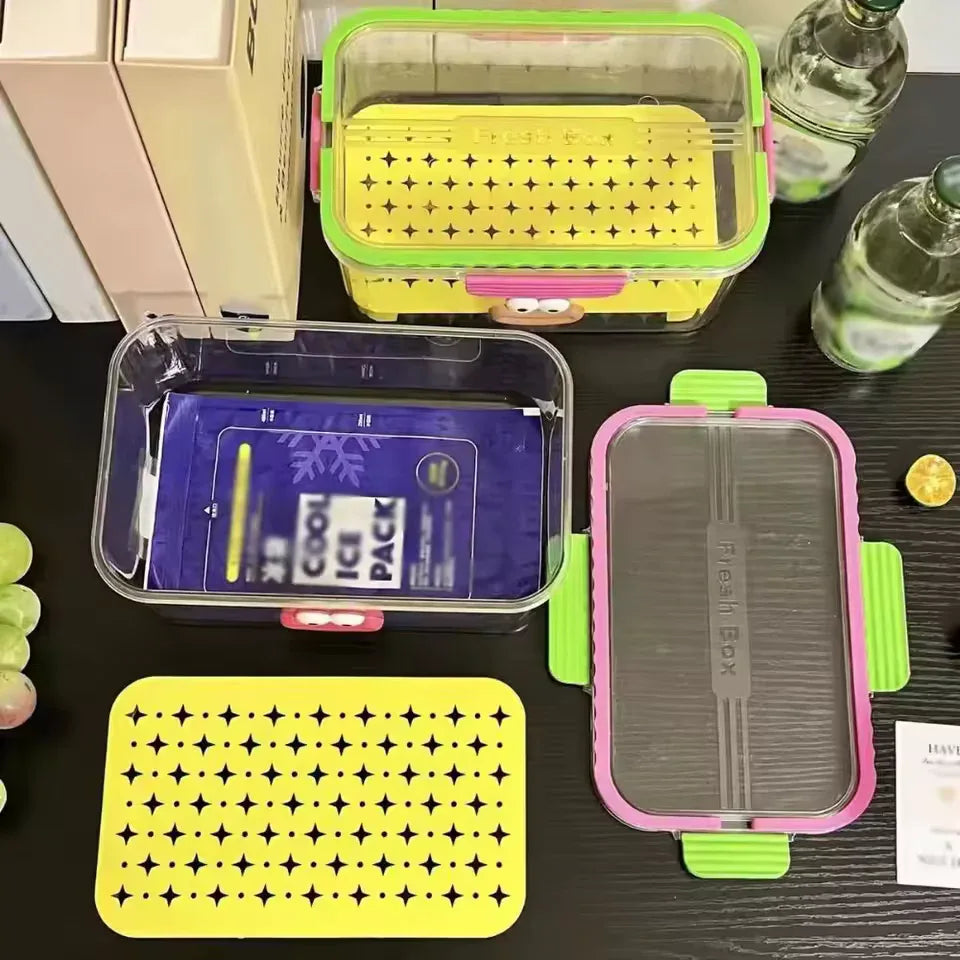 Acrylic Fridge Storage Container with Lid - Clarify.pk