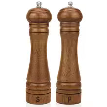 Classic 8-Inch Solid Wood Adjustable Pepper Mill