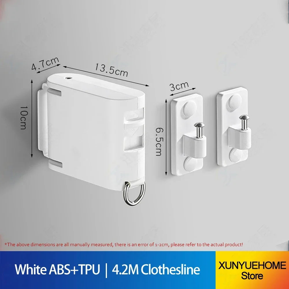 Invisible Retractable Clothesline Clothes Hanging Rope Dryer Organizer Laundry Hanger Extendable Cothing Rack Home Accessories