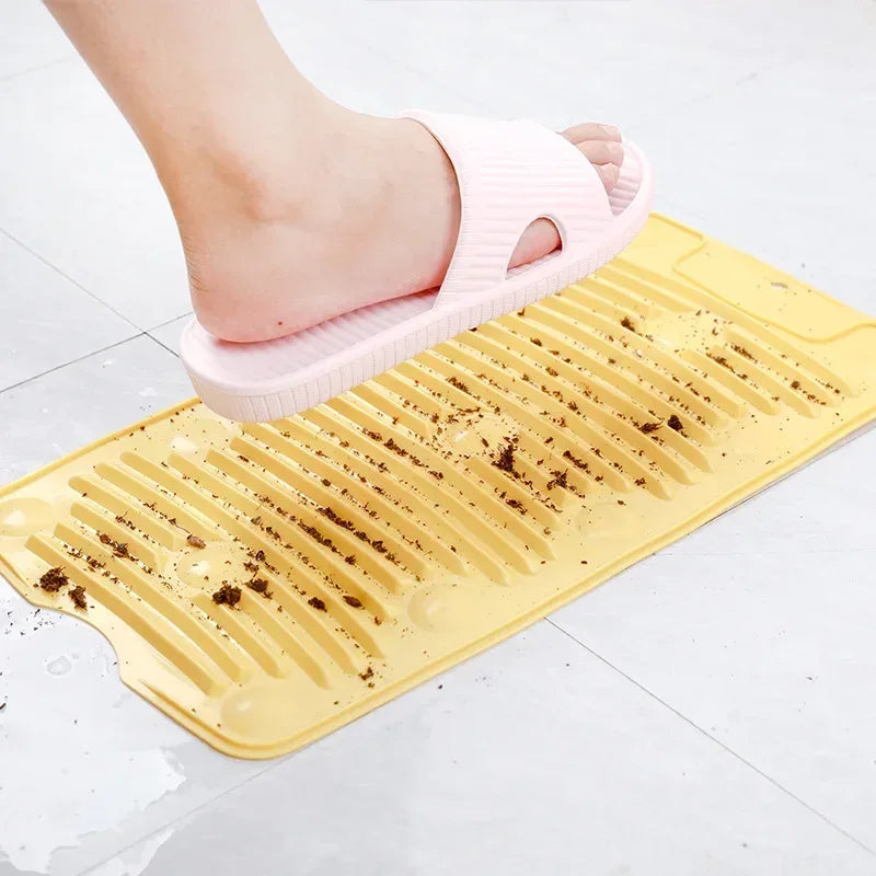 Foldable Silicone Washboard – Hands-Free Clothes Cleaner - Clarify.pk