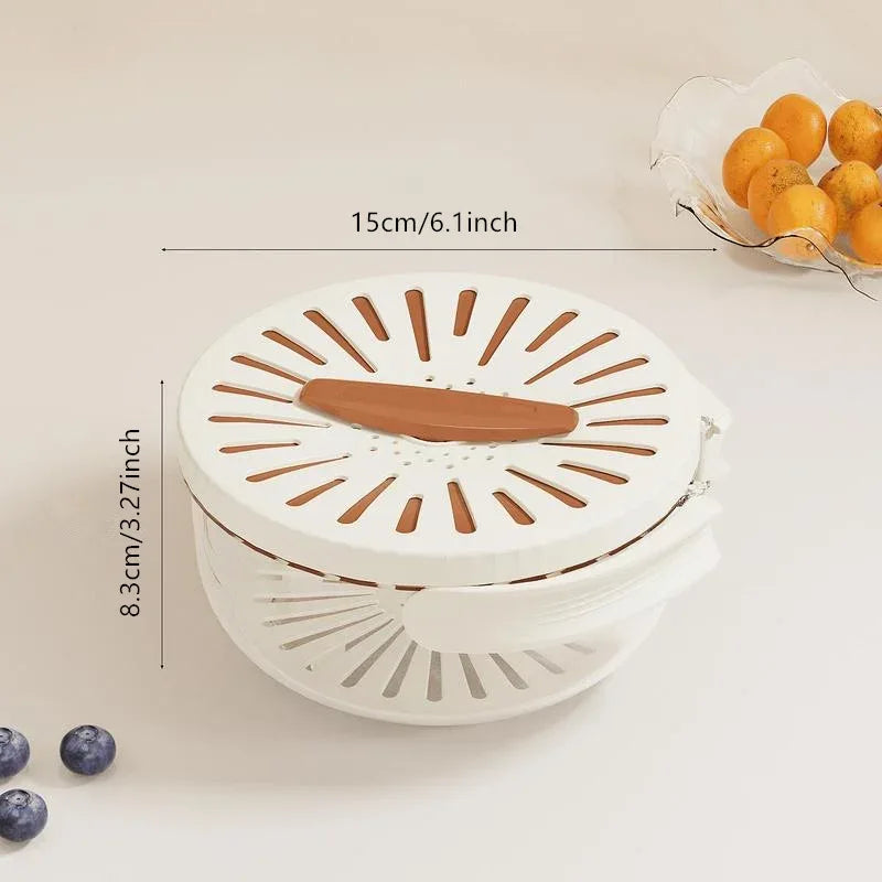 Fruit Drain Basket Strainer – Multi-Purpose Washing Bowl - Clarify.pk