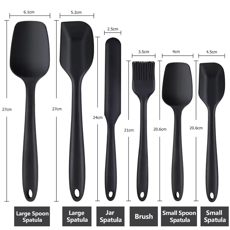 6-Piece Silicone Kitchenware Set – Non-Stick Cooking Utensils - Clarify.pk