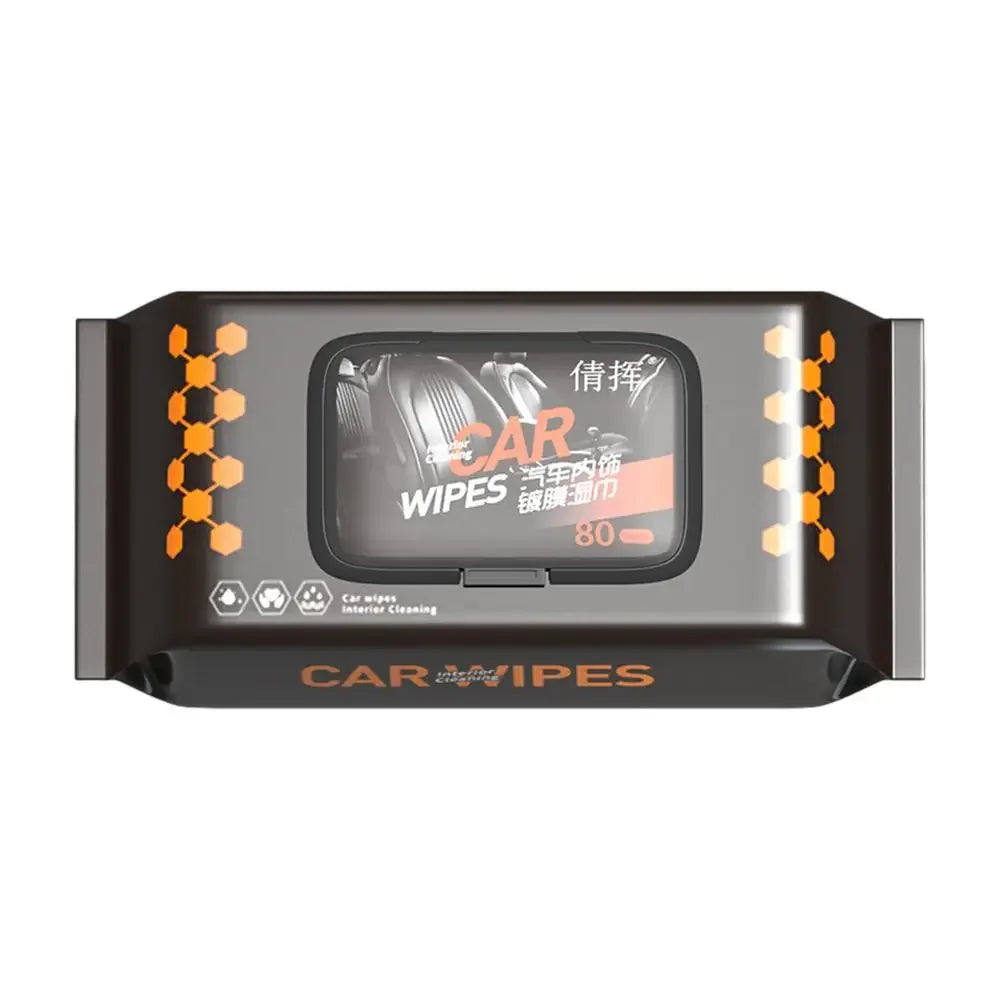 Car Interior Cleaning 80Pcs Wipes – Multi-Functional - Clarify.pk