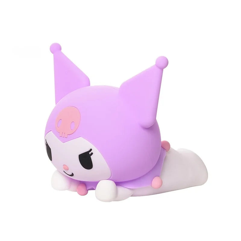 Kuromi Lying Posture Patting Lamp Bedside Cartoon Desktop Night Light Decoration Girl Birthday Gift Kids Toy Anime Peripherals