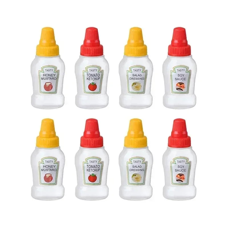 2pcs Spice Bottle Set – Ketchup, Salt & Seasoning Dispenser