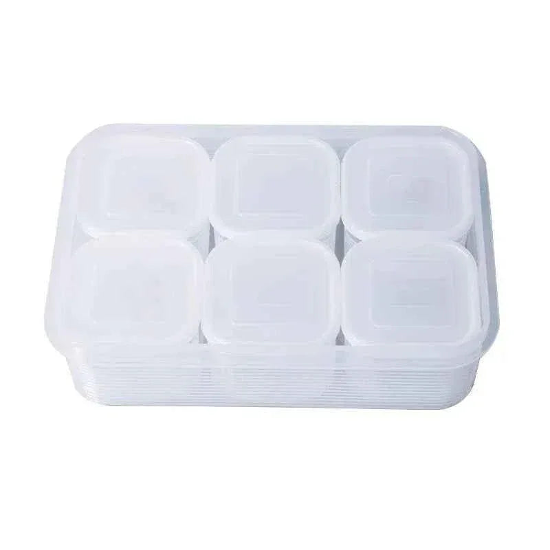 6 Grid Vegetable Storage Box for Kitchen Organization and Fresh Produce - Clarify.pk