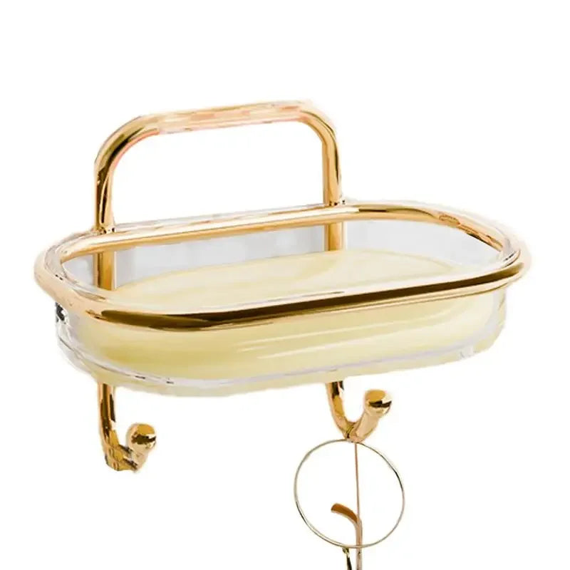 Wall Mount Soap Holder – Adhesive Sponge & Soap Tray with Drain (Random color) - Clarify.pk