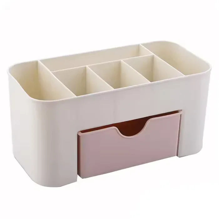 Double Layer Makeup Organizer Box – Cosmetic & Jewelry Storage - Clarify.pk
