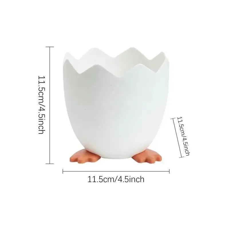 Eggshell Pen Holder – Multi-Functional Desk Organizer for Stationery & Makeup Brushes - Clarify.pk