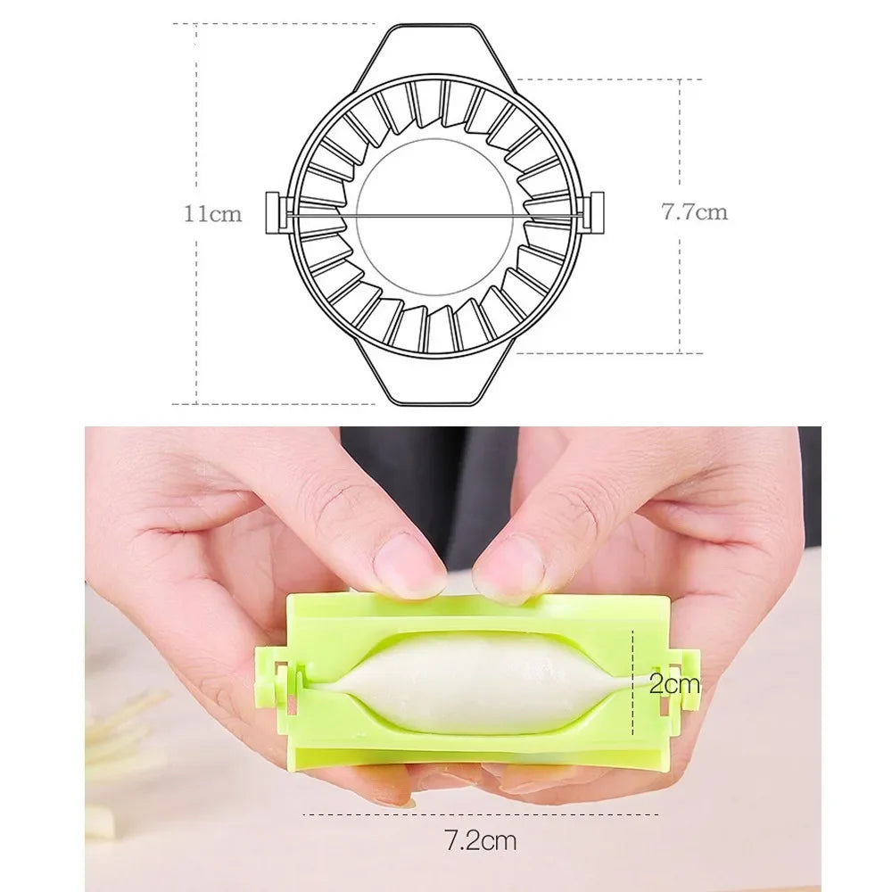 DIY Dumplings Maker Dough Pressing Tool Manual Wrapper Making Plastic Mold Dumpling Skin Artifact Dough Press Kitchen Accessorie