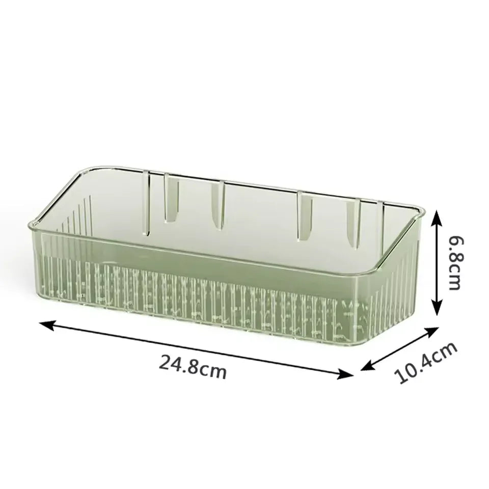 Luxury Toilet Storage Rack – Transparent Wall Shelf - Clarify.pk
